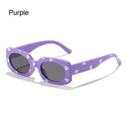 Lunettes de soleil à imprimé cœur pour enfants