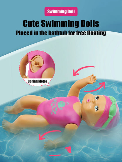 Jouet de bain mini poupée de natation pour bébé