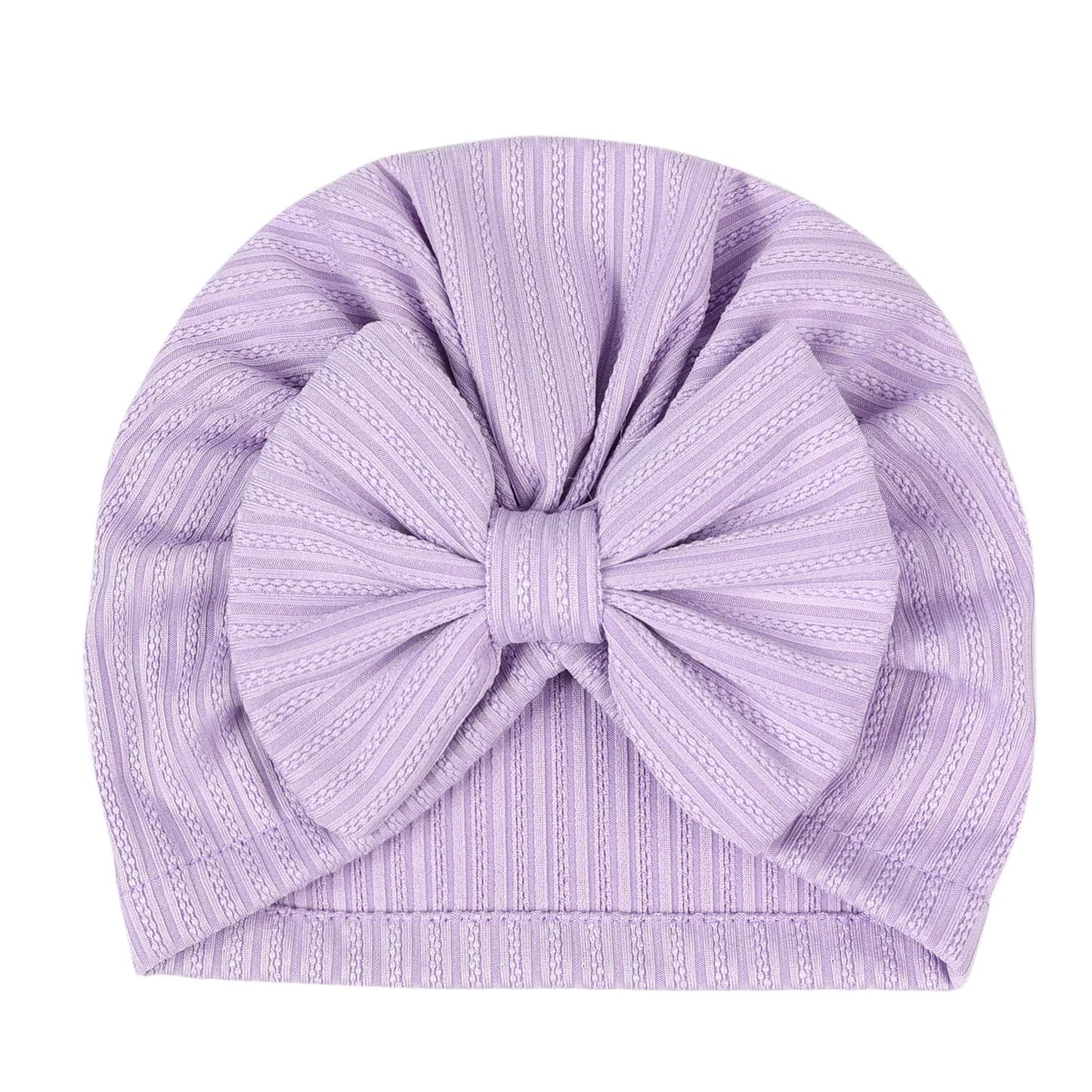 Turban en coton doux avec nœud papillon pour fille