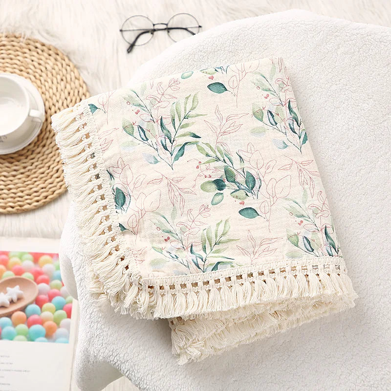 Couverture d’emmaillotage en mousseline de coton pour bébé