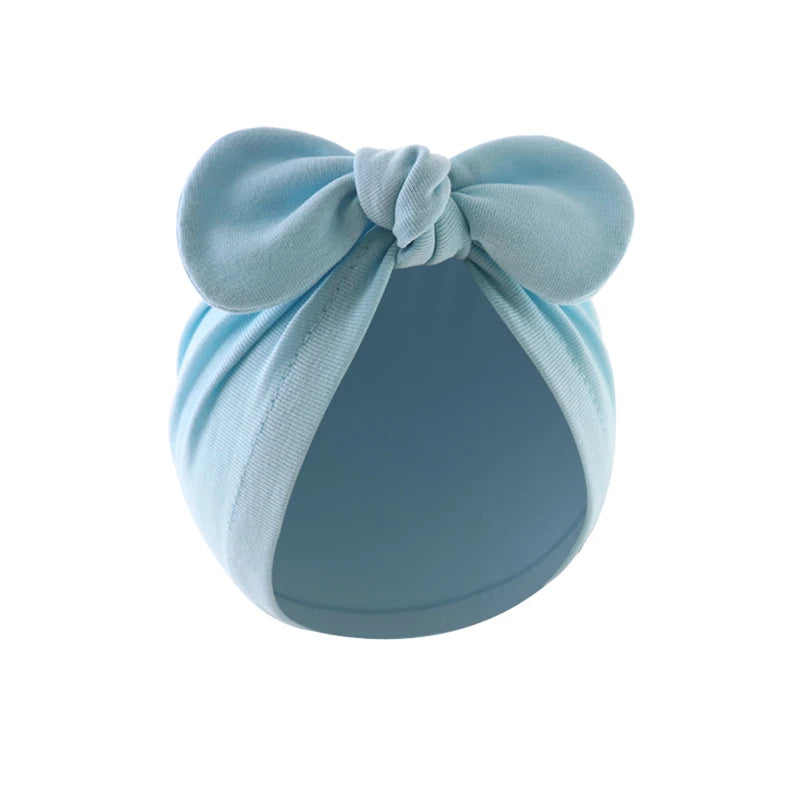 Turban élastique doux avec nœud papillon pour fille