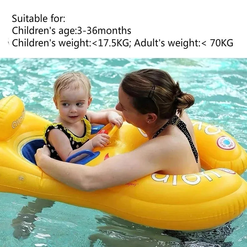 Bouée pour bébé gonflable avec ombrelle