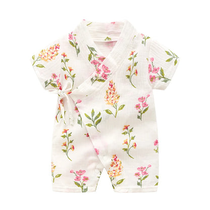 Tenue d’été style kimono pour bébé fille et garçon