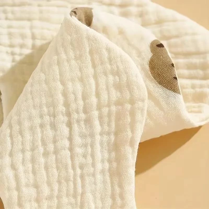 Bavoir en coton en forme de fleur pour bébé X3