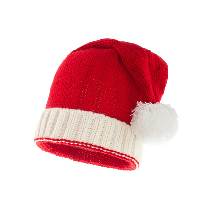 Joli Bonnet de Noël à pompon unisexe pour maman et bébé