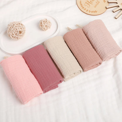 Bavoir 100% en mousseline de coton biologique pour bébé X5