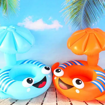 Anneau de natation pour bébé avec support entrejambe