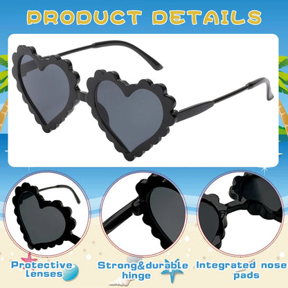 Lunette colorée avec un design en forme de coeur pour enfant