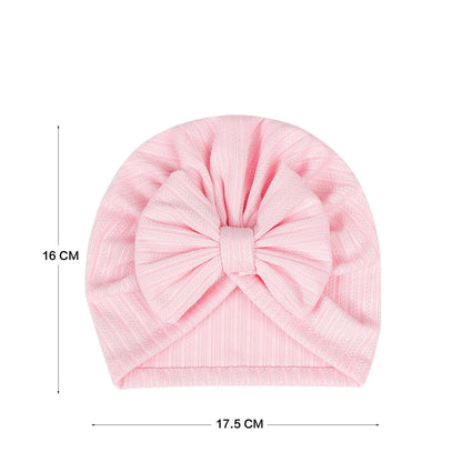 Turban en coton doux avec nœud papillon pour fille