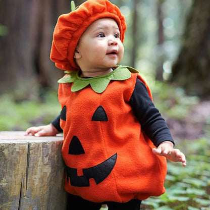 Déguisement halloween bebe en forme de citrouille