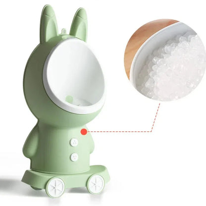 Pot de toilette vertical forme lapin pour bébé