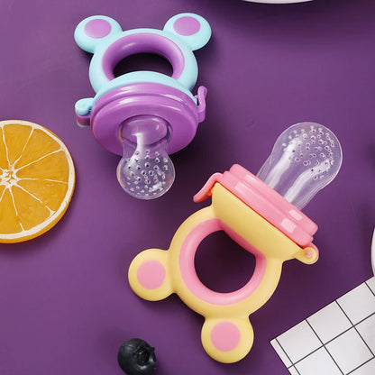Tétine de dentition en silicone avec surfaces texturées