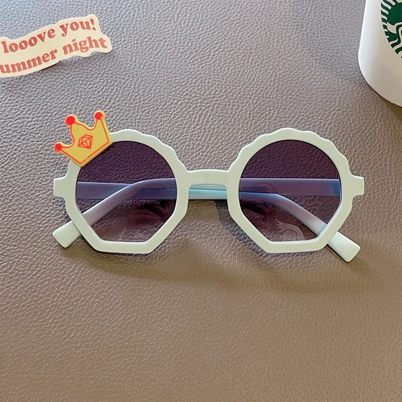 Lunettes de soleil en forme de mignon polygone pour enfants