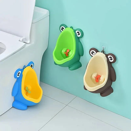Urinoir vertical forme grenouille pour petit garçon