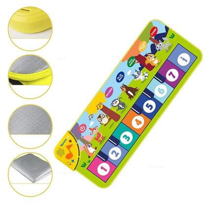 Tapis d’éveil musical multifonction couleur pour enfants