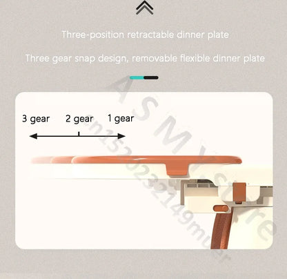 Chaise bébé haute pliable et réglable