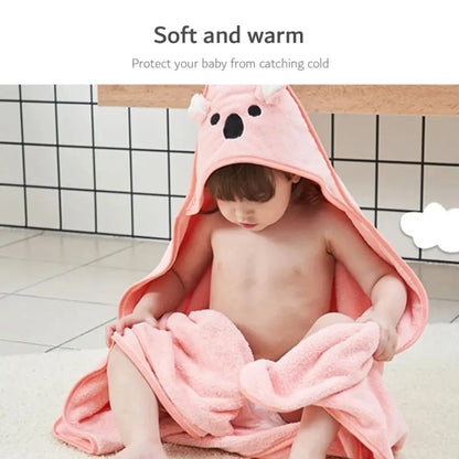 Serviette de bain en velours pour nouveau-né