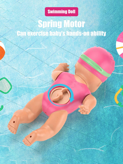 Jouet de bain mini poupée de natation pour bébé