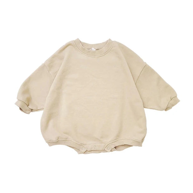 Barboteuse courte style sweat pour bébé