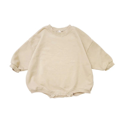 Barboteuse courte style sweat pour bébé