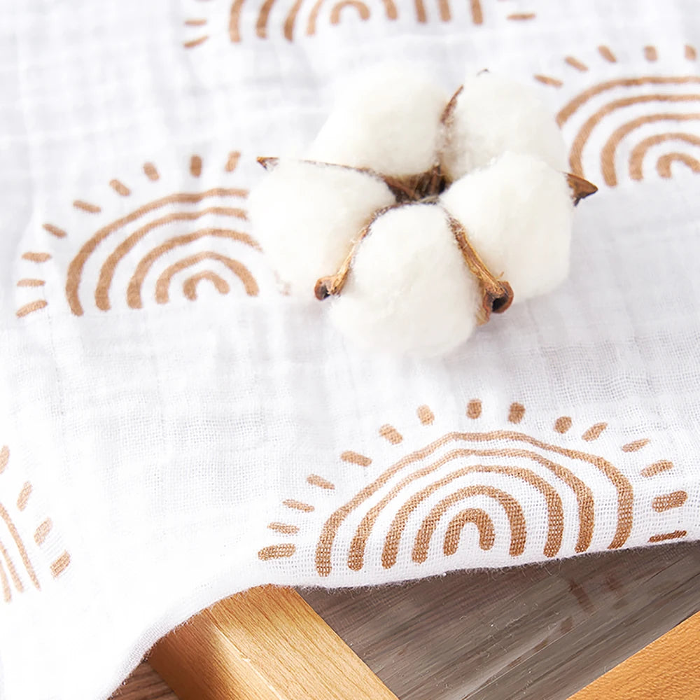 Couverture en tissu de mousseline pour bébé