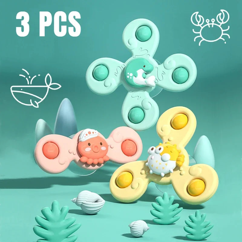 Lot de 3 Jouets de bain à motif d’animaux pour bébé