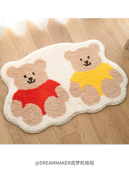 Tapis de sol bébé avec deux petits oursons mignons