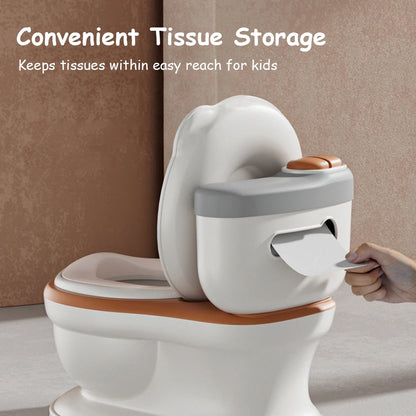 Pot de toilette réaliste pour bébé avec fonction de jeu de musique