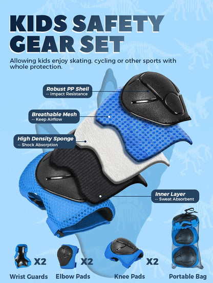 Casque de vélo à motif de dinosaure 3D pour enfants