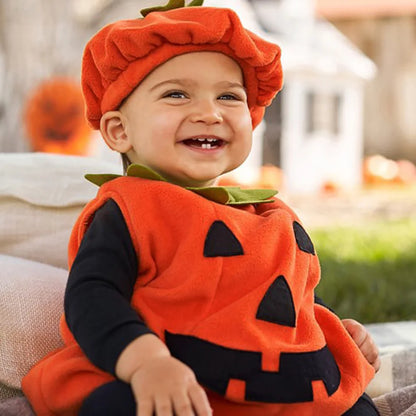 Déguisement halloween bebe en forme de citrouille