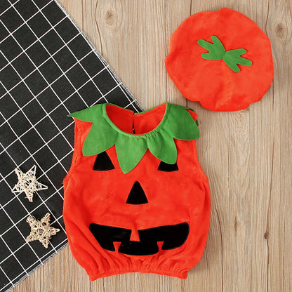 Déguisement halloween bebe en forme de citrouille