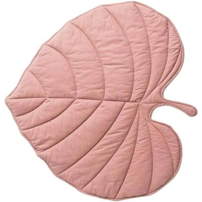 Tapis de sol en forme de grande feuille en coton pour bébé