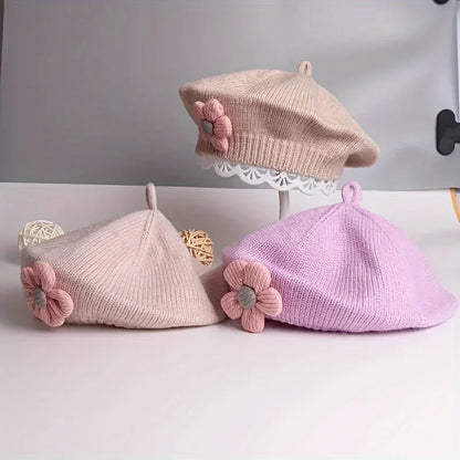 Bonnet tricoté pour filles