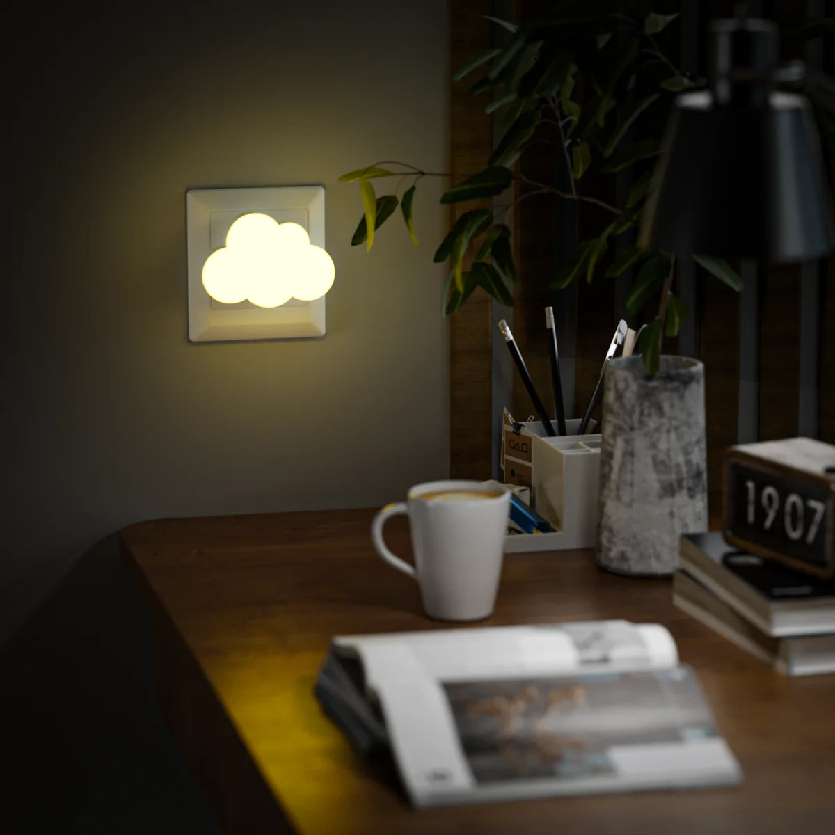 Veilleuse en forme de nuage pour chambre de bébé