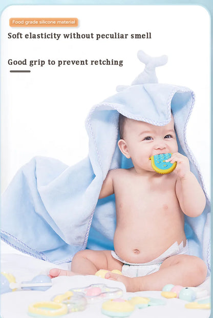 Hochet en caoutchouc souple pour bébé