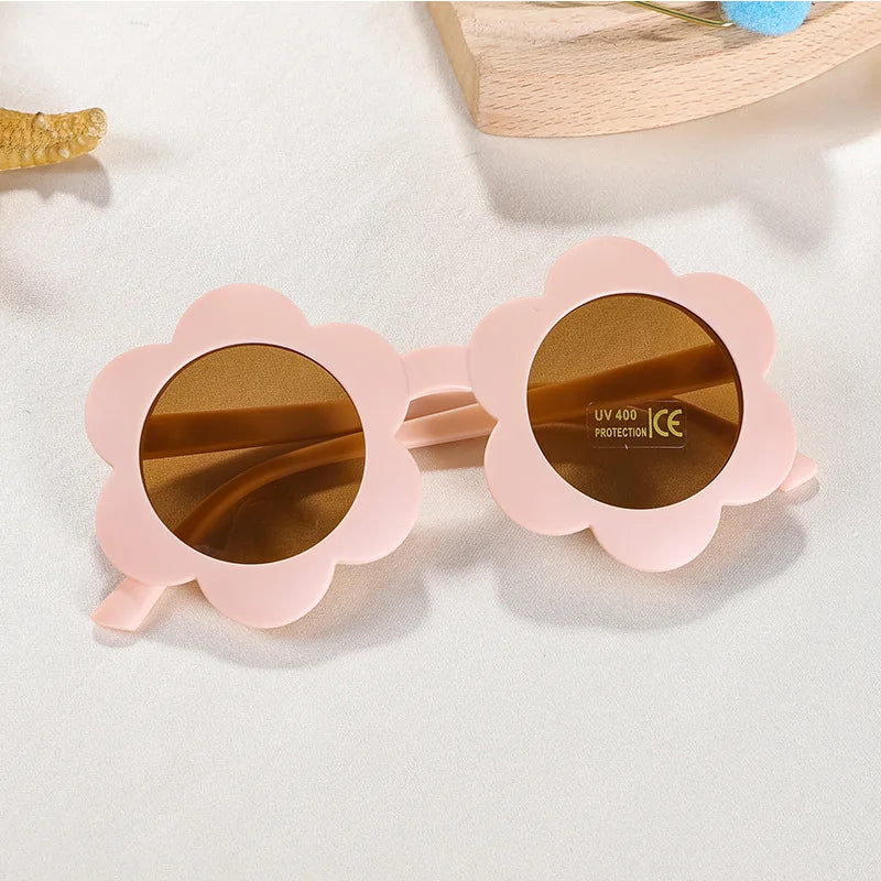 Lunettes de soleil pour bébé en forme de fleur