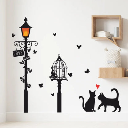 Stickers muraux en forme de chats