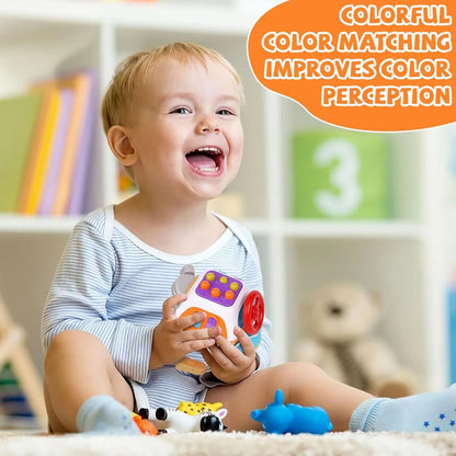 Jouet montessori sensoriel hexagone pour bébé