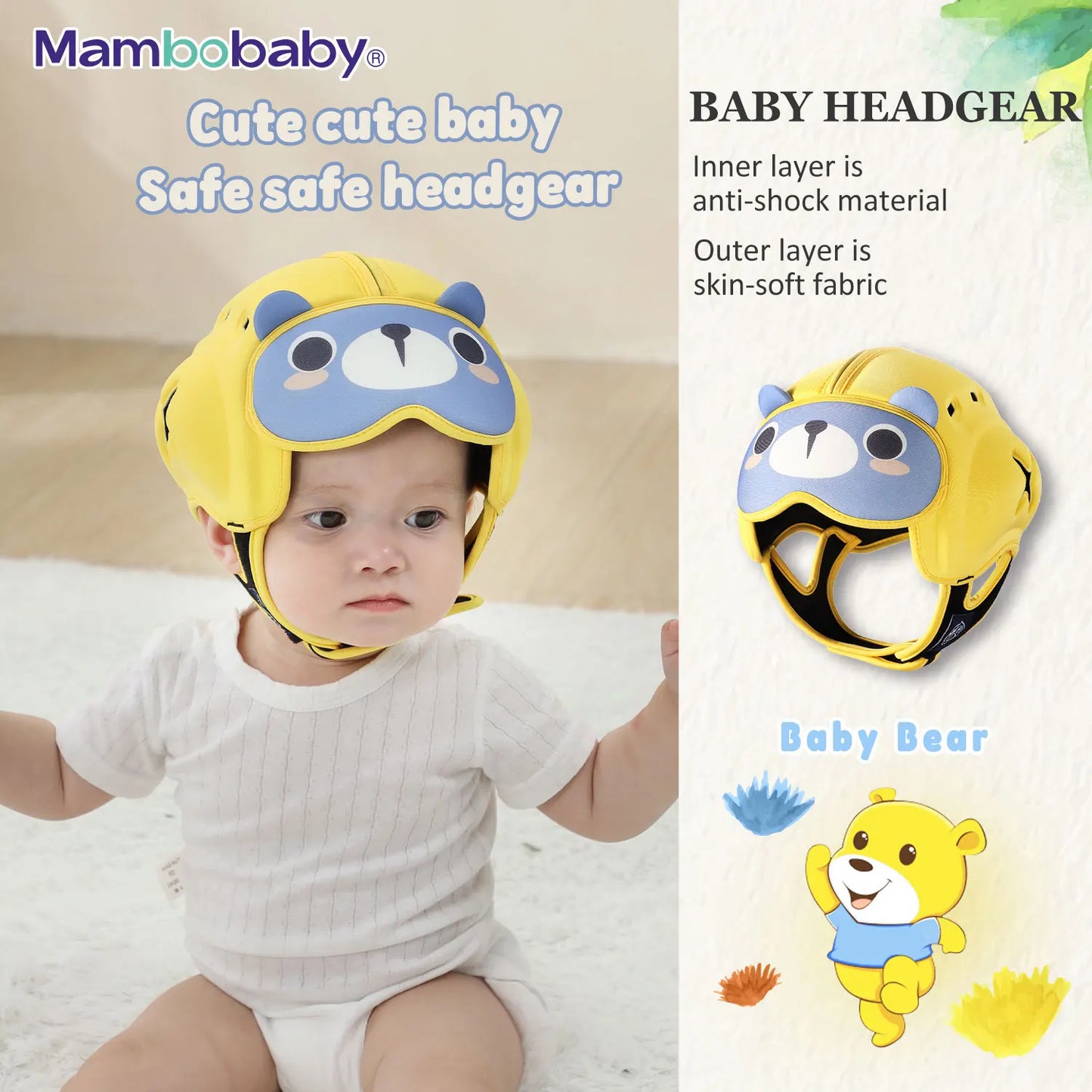 Casque de protection anti-choc pour bébé