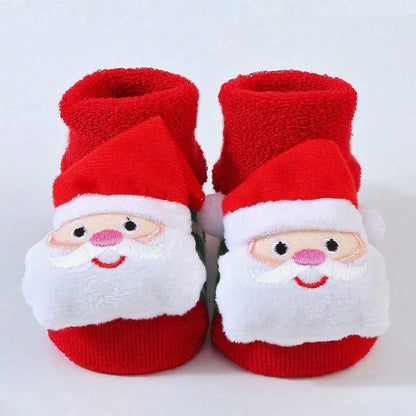 Chaussettes Père Noël en coton pour enfants