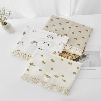 Couverture d’emmaillotage en mousseline de coton pour bébé
