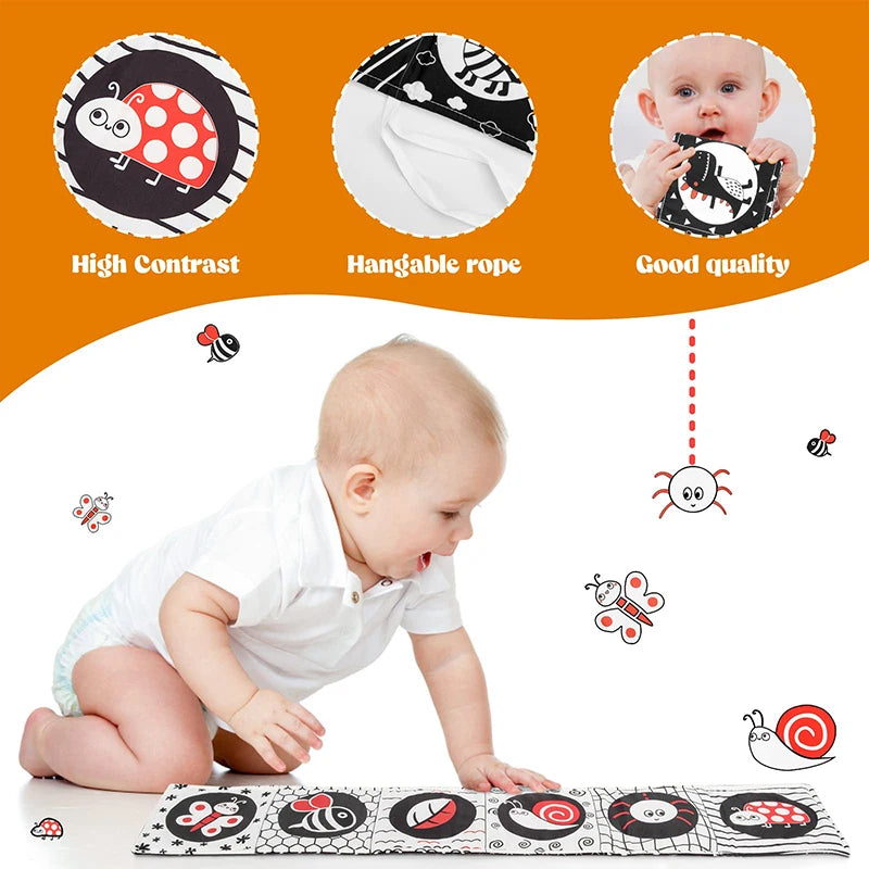 Livre en tissu doux et lavable pour bébé