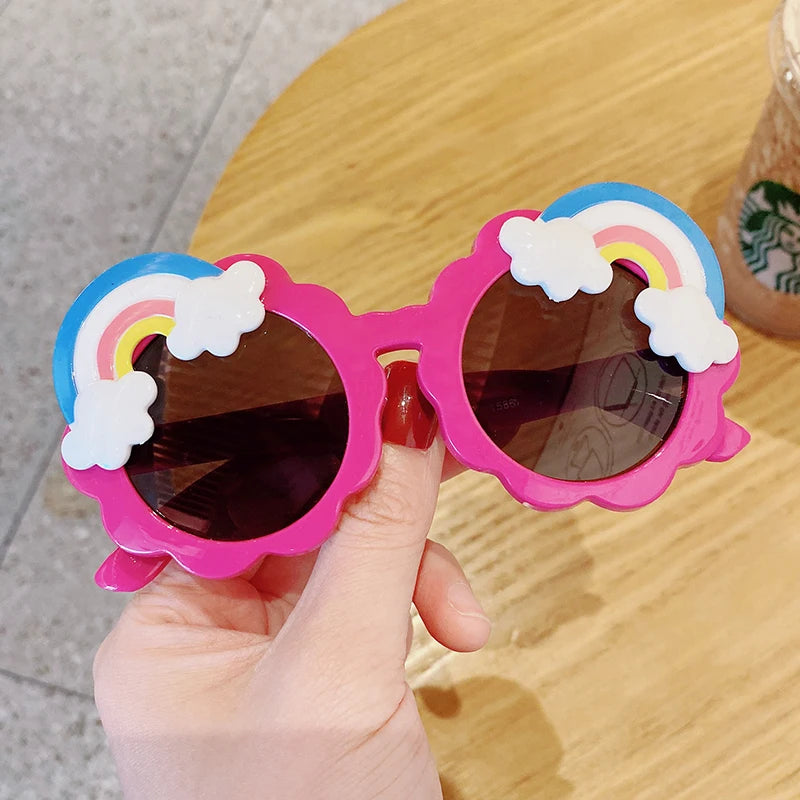 Lunettes de soleil à motif arc-en-ciel pour enfants