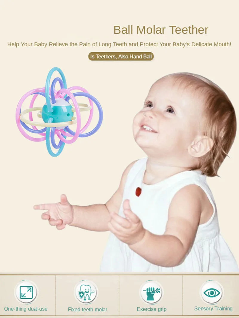 Hochet en caoutchouc souple pour bébé