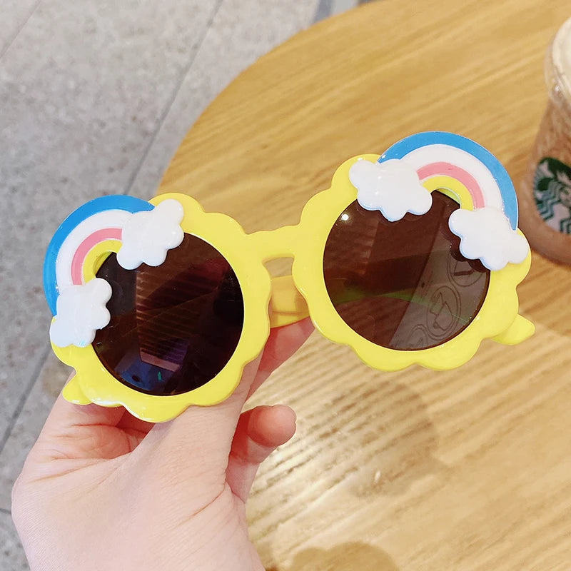 Lunettes de soleil à motif arc-en-ciel pour enfants