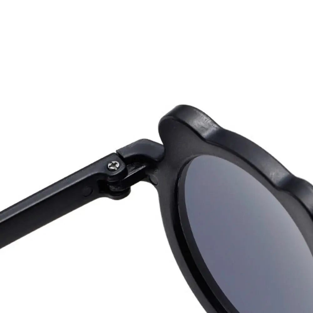 Lunettes de soleil pliables rondes en forme d’ours pour enfants