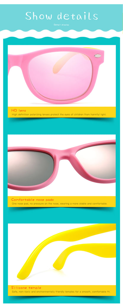 Lunettes de soleil carrées pour enfants