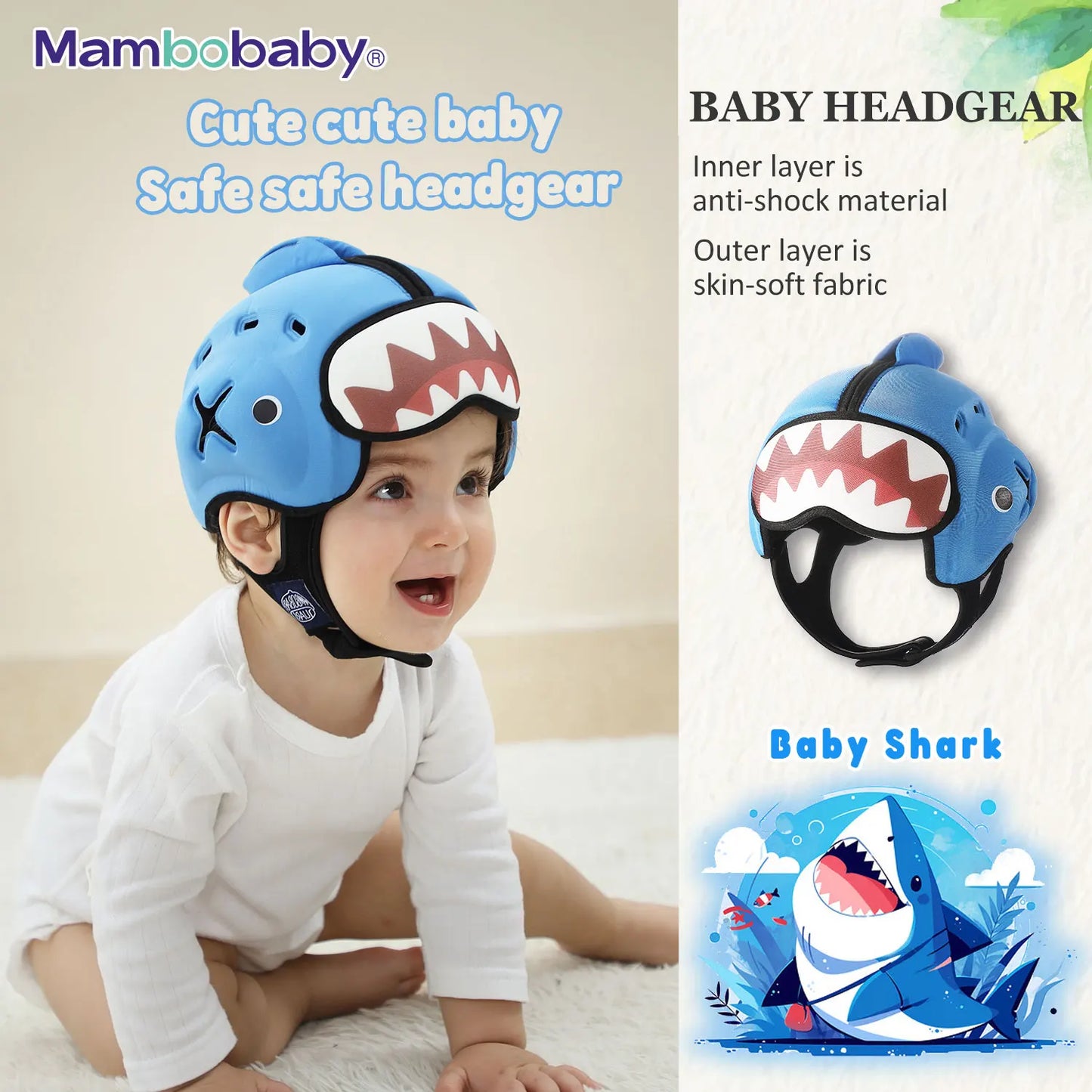 Casque de protection anti-choc pour bébé