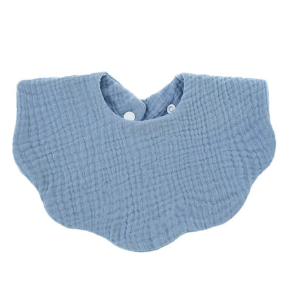 Bavoir en coton en forme de fleur pour bébé