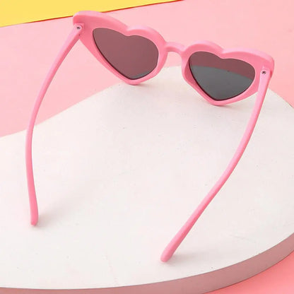 Lunettes de soleil polarisées en forme de cœur pour enfants